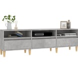 VidaXL Tv-meubel 150x30x44,5 cm bewerkt hout betongrijs