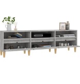 VidaXL Tv-meubel 150x30x44,5 cm bewerkt hout betongrijs