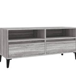 VidaXL Tv-meubel 100x34,5x44,5 cm bewerkt hout grijs sonoma eikenkleur