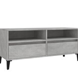 VidaXL Tv-meubel 100x34,5x44,5 cm bewerkt hout betongrijs