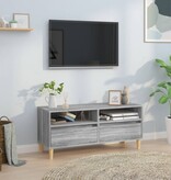 VidaXL Tv-meubel 100x34,5x44,5 cm bewerkt hout grijs sonoma eikenkleur
