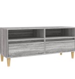 VidaXL Tv-meubel 100x34,5x44,5 cm bewerkt hout grijs sonoma eikenkleur