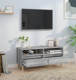 VidaXL Tv-meubel 100x34,5x44,5 cm bewerkt hout grijs sonoma eikenkleur