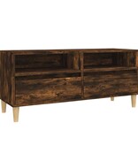 VidaXL Tv-meubel 100x34,5x44,5 cm bewerkt hout gerookt eikenkleurig