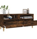 VidaXL Tv-meubel 100x34,5x44,5 cm bewerkt hout gerookt eikenkleurig