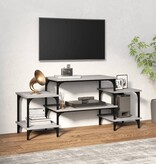 vidaXL Tv-meubel 117x35x52 cm bewerkt hout grijs sonoma eikenkleurig