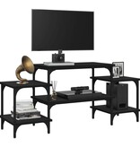 vidaXL Tv-meubel 117x35x52 cm bewerkt hout zwart