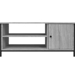 vidaXL Tv-meubel 100x40x45 cm bewerkt hout grijs sonoma eikenkleurig
