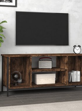 vidaXL Tv-meubel 102x35x45 cm bewerkt hout gerookt eikenkleurig