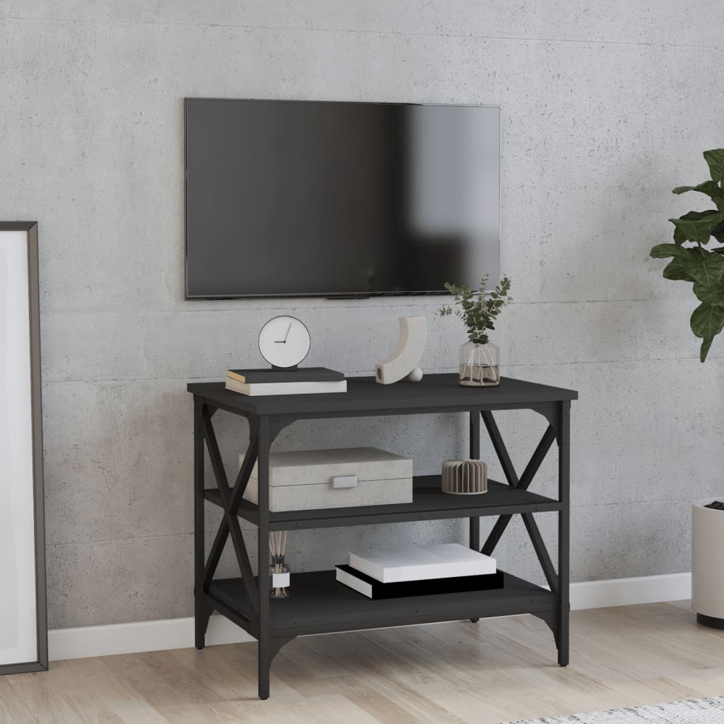 vidaXL Tv-meubel 60x40x50 cm bewerkt hout zwart