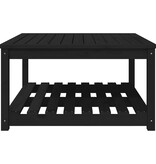 vidaXL Tuintafel 82,5x82,5x45 cm massief grenenhout zwart