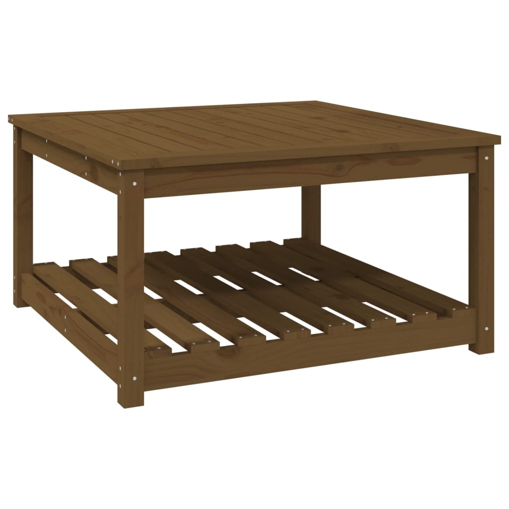 VidaXL Tuintafel 82,5x82,5x45 cm massief grenenhout honingbruin