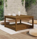 VidaXL Tuintafel 82,5x82,5x45 cm massief grenenhout honingbruin