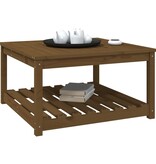 VidaXL Tuintafel 82,5x82,5x45 cm massief grenenhout honingbruin