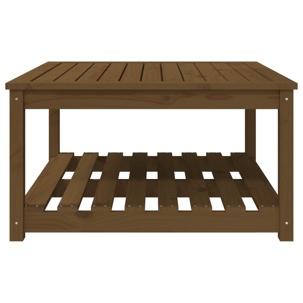 VidaXL Tuintafel 82,5x82,5x45 cm massief grenenhout honingbruin