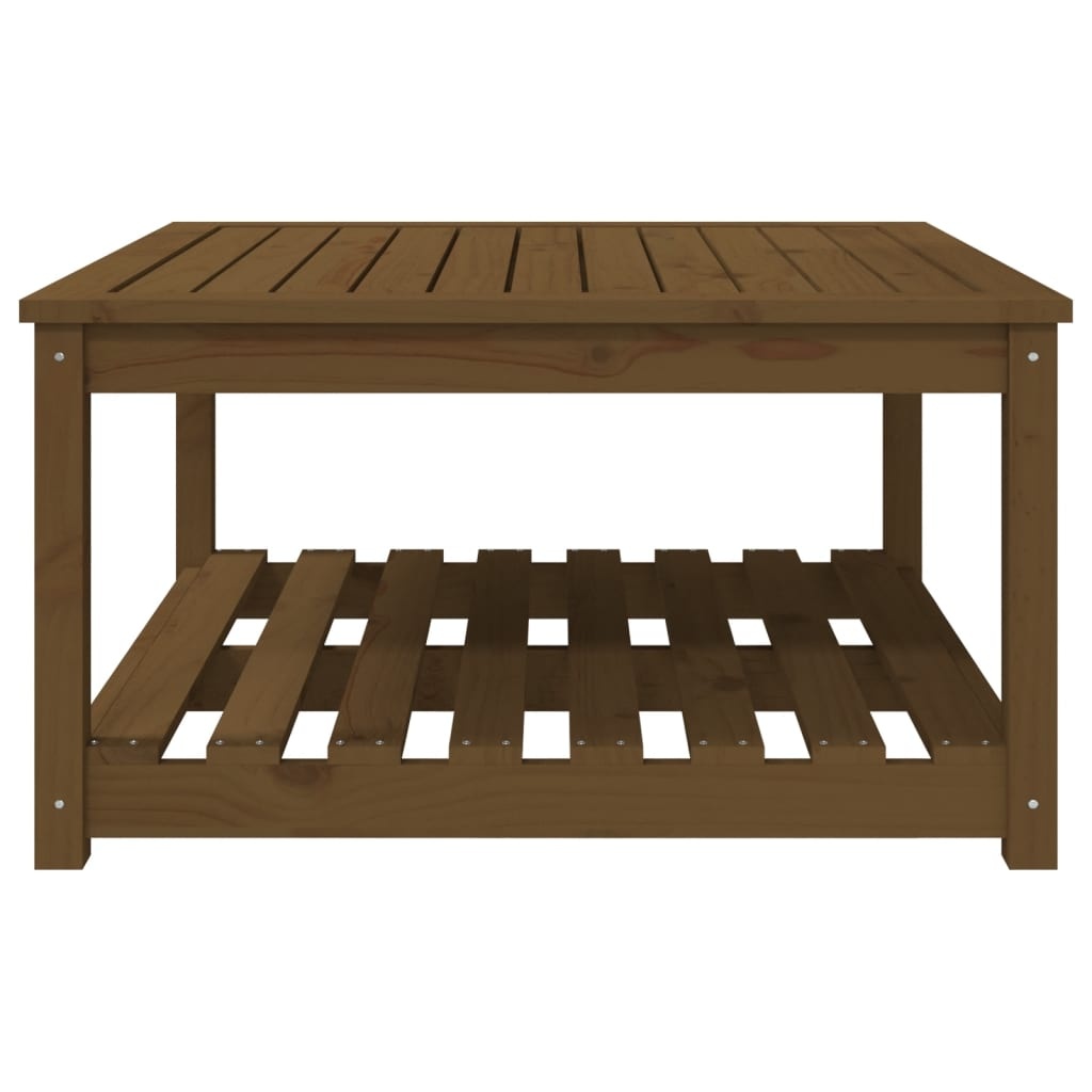 vidaXL Tuintafel 82,5x82,5x45 cm massief grenenhout honingbruin