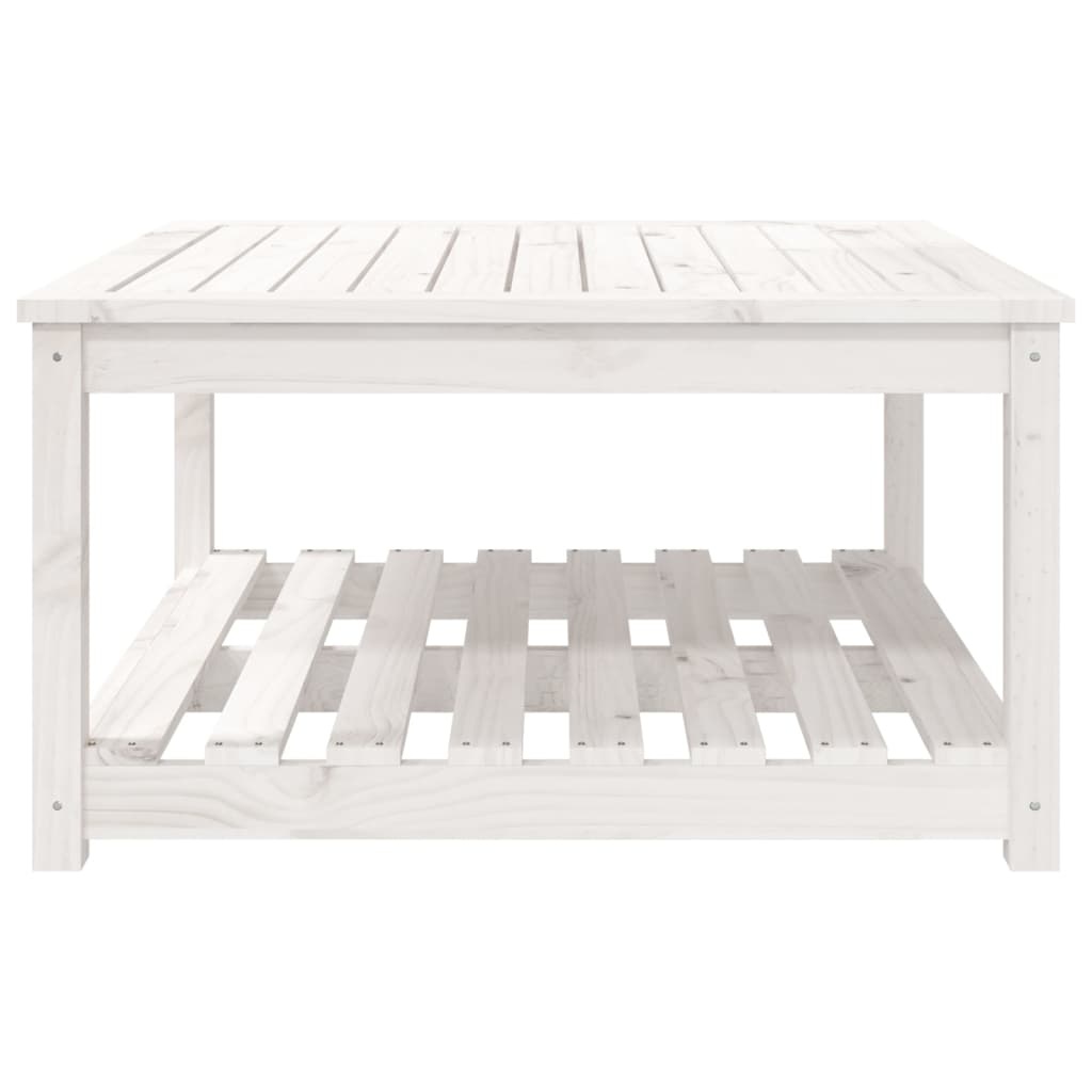 VidaXL Tuintafel 82,5x82,5x45 cm massief grenenhout wit