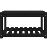 VidaXL Tuintafel 82,5x50,5x45 cm massief grenenhout zwart