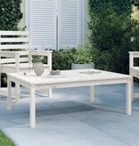 VidaXL Tuintafel 121x82,5x45 cm massief grenenhout wit