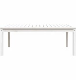 VidaXL Tuintafel 121x82,5x45 cm massief grenenhout wit