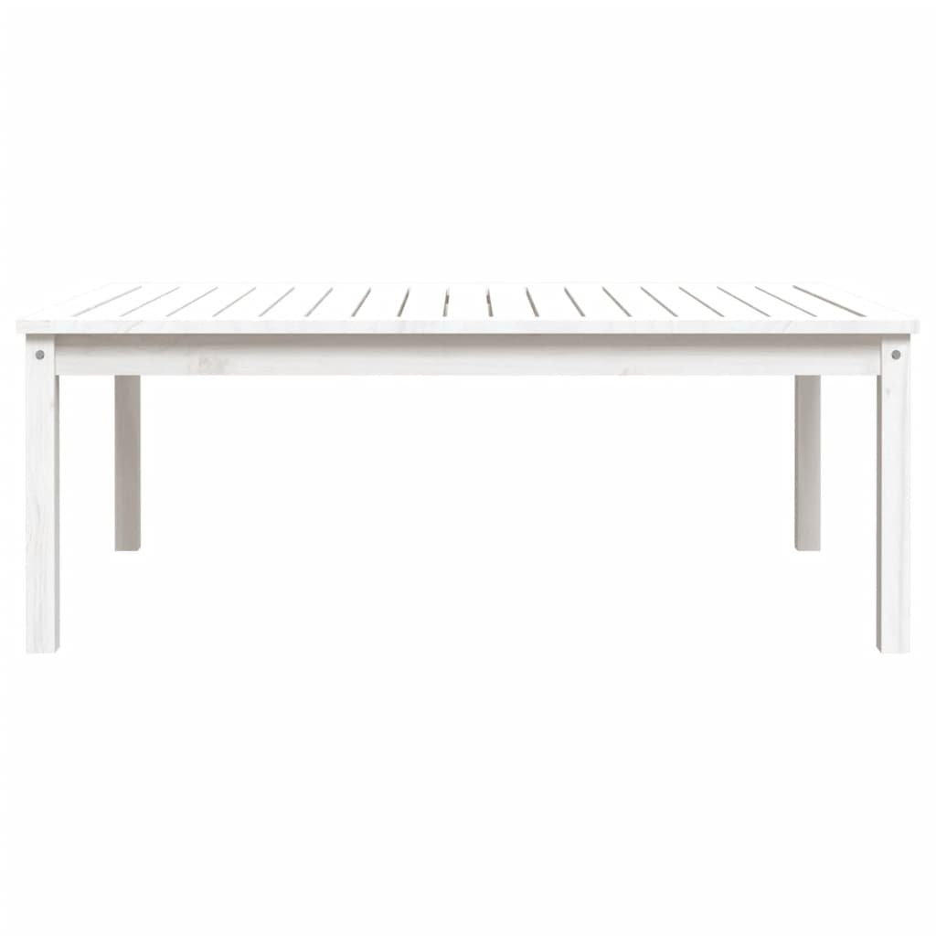 VidaXL Tuintafel 121x82,5x45 cm massief grenenhout wit