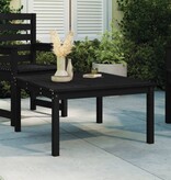 VidaXL Tuintafel 82,5x82,5x45 cm massief grenenhout zwart