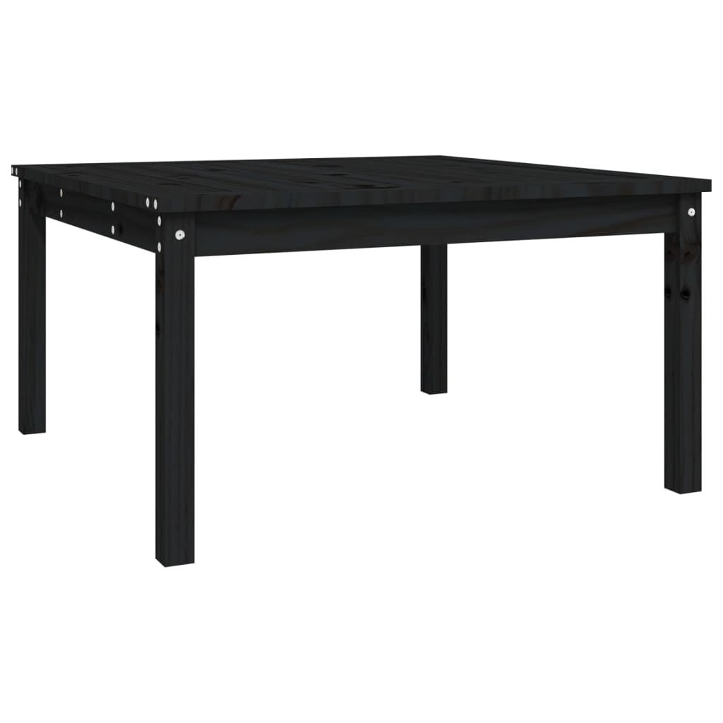 VidaXL Tuintafel 82,5x82,5x45 cm massief grenenhout zwart