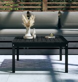 VidaXL Tuintafel 82,5x82,5x45 cm massief grenenhout zwart