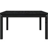 VidaXL Tuintafel 82,5x82,5x45 cm massief grenenhout zwart