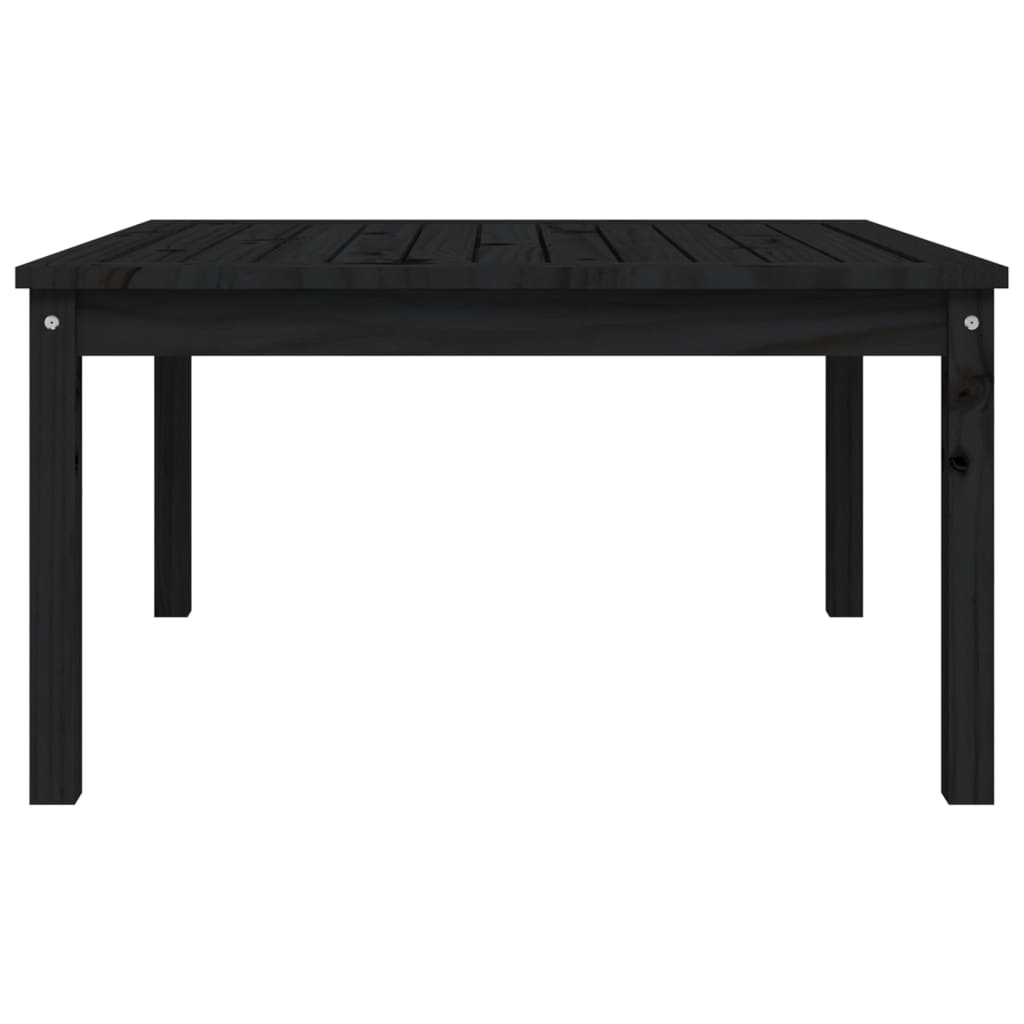 VidaXL Tuintafel 82,5x82,5x45 cm massief grenenhout zwart