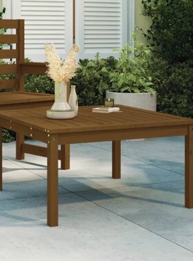 VidaXL Tuintafel 82,5x82,5x45 cm massief grenenhout honingbruin