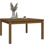 VidaXL Tuintafel 82,5x82,5x45 cm massief grenenhout honingbruin