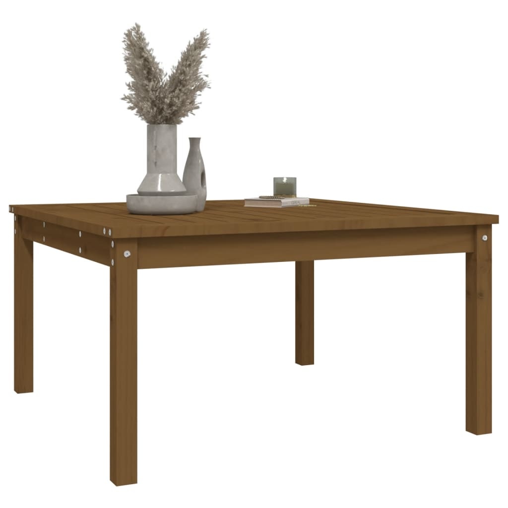 VidaXL Tuintafel 82,5x82,5x45 cm massief grenenhout honingbruin