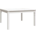 VidaXL Tuintafel 82,5x82,5x45 cm massief grenenhout wit