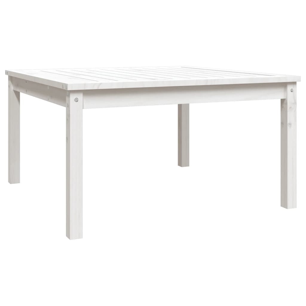 VidaXL Tuintafel 82,5x82,5x45 cm massief grenenhout wit