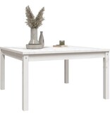 VidaXL Tuintafel 82,5x82,5x45 cm massief grenenhout wit