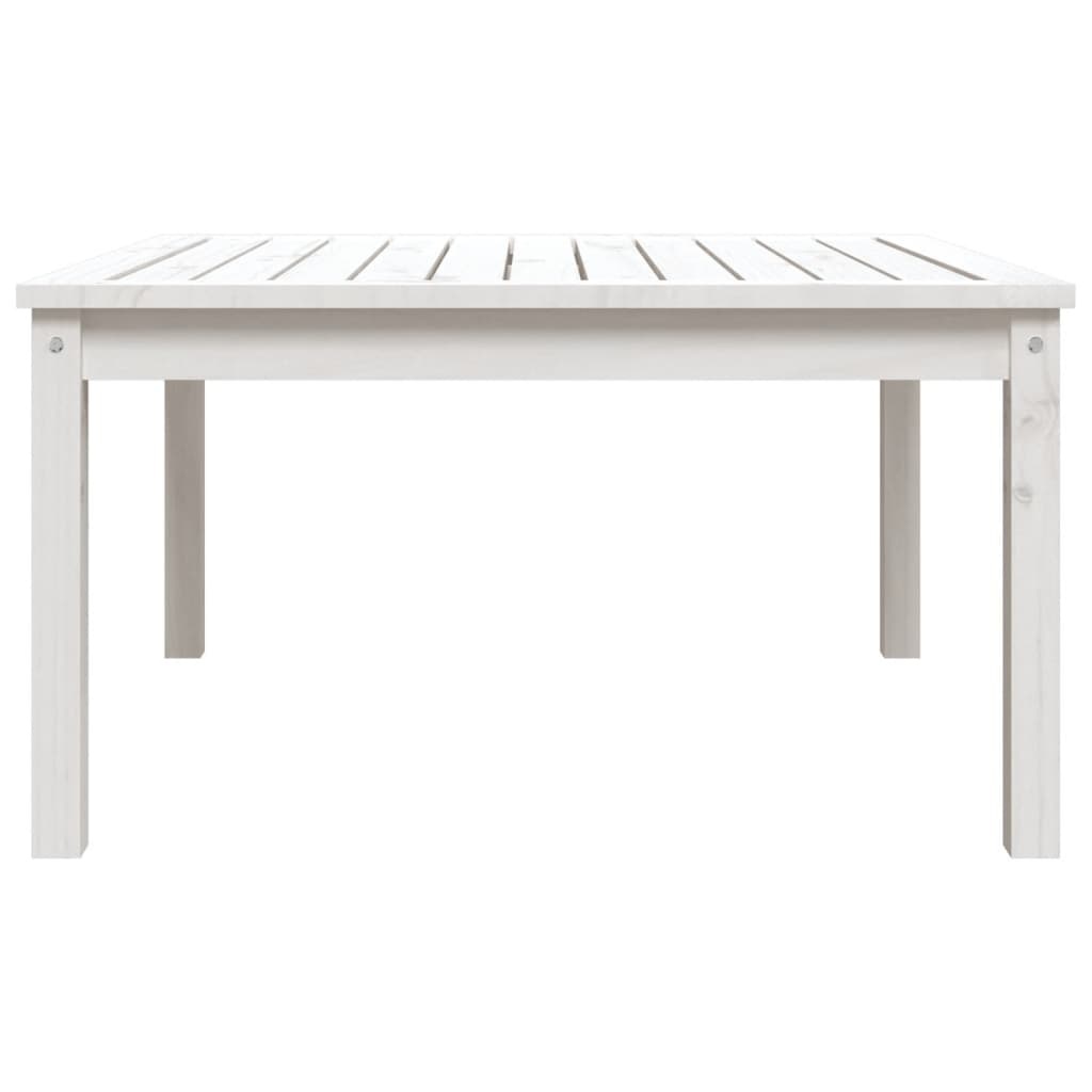 VidaXL Tuintafel 82,5x82,5x45 cm massief grenenhout wit