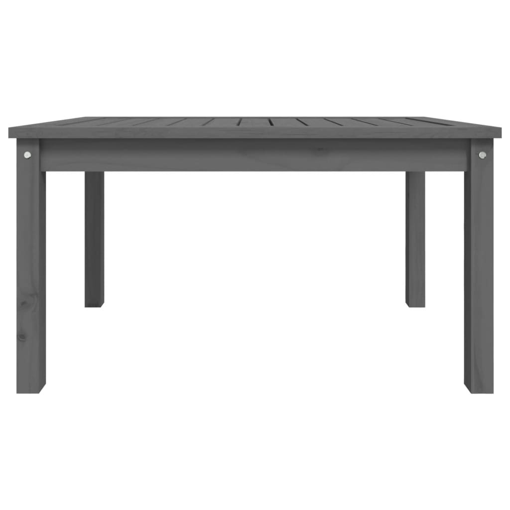 VidaXL Tuintafel 82,5x50,5x45 cm massief grenenhout grijs