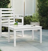 VidaXL Tuintafel 82,5x50,5x45 cm massief grenenhout wit