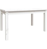 VidaXL Tuintafel 82,5x50,5x45 cm massief grenenhout wit