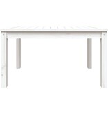 VidaXL Tuintafel 82,5x50,5x45 cm massief grenenhout wit