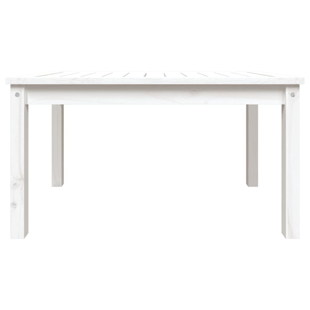VidaXL Tuintafel 82,5x50,5x45 cm massief grenenhout wit