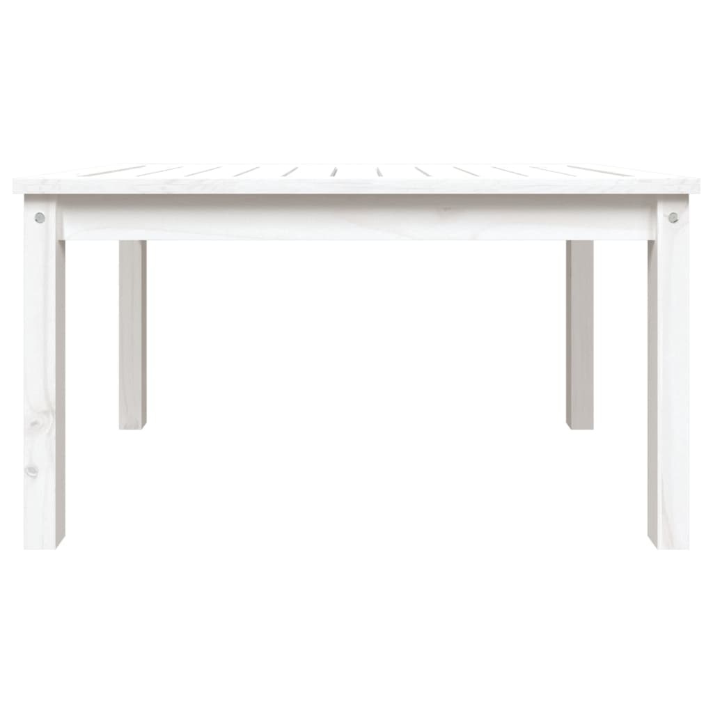 vidaXL Tuintafel 82,5x50,5x45 cm massief grenenhout wit