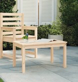 VidaXL Tuintafel 82,5x50,5x45 cm massief grenenhout