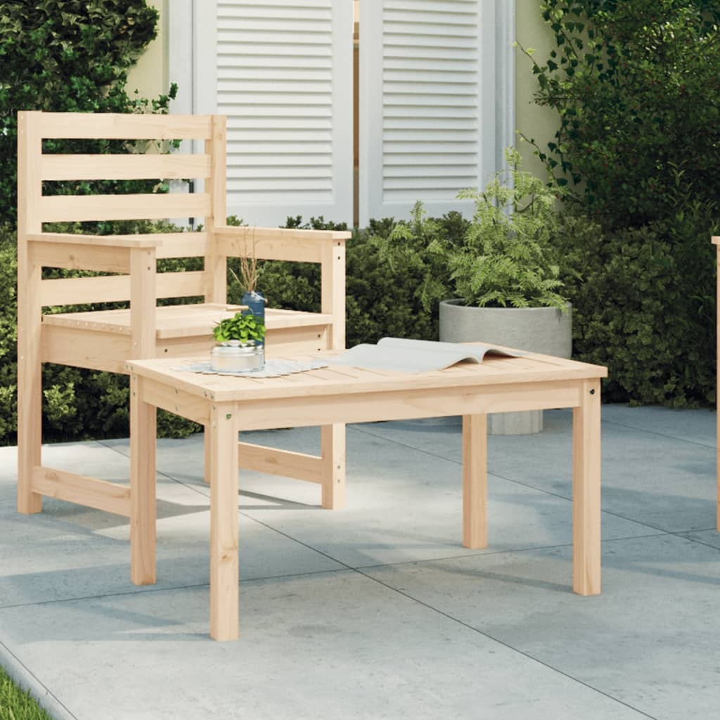 VidaXL Tuintafel 82,5x50,5x45 cm massief grenenhout
