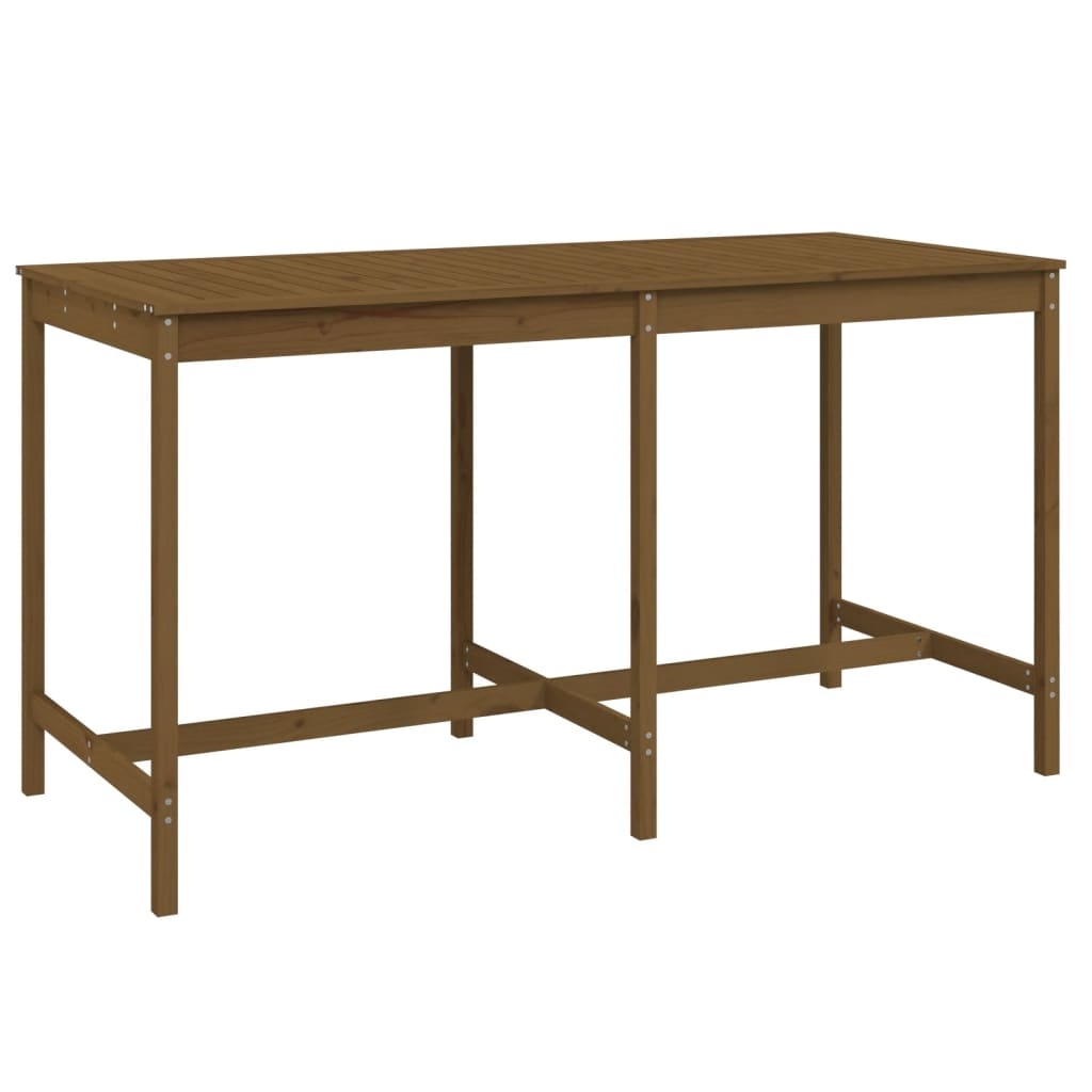 VidaXL Tuintafel 203,5x90x110 cm massief grenenhout honingbruin