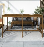 vidaXL Tuintafel 203,5x90x110 cm massief grenenhout honingbruin