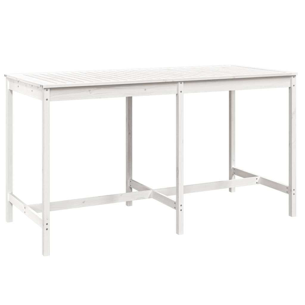 VidaXL Tuintafel 203,5x90x110 cm massief grenenhout wit