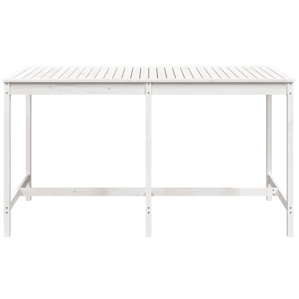 VidaXL Tuintafel 203,5x90x110 cm massief grenenhout wit