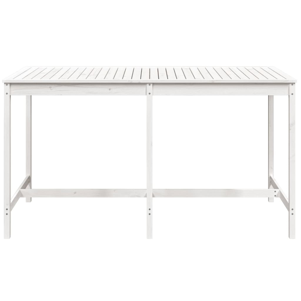 vidaXL Tuintafel 203,5x90x110 cm massief grenenhout wit